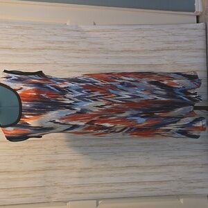 Multicolor Sleeveless Women's Dress